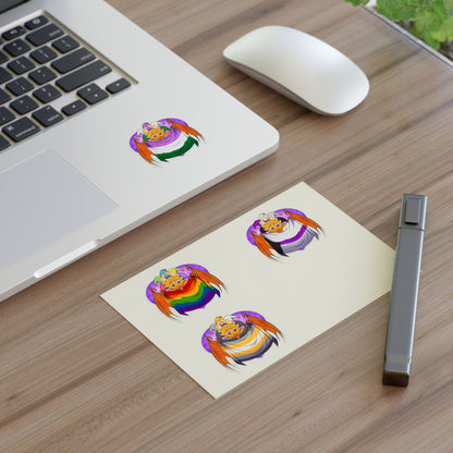 Sticker Sheet - Ravi loves Demi Pride - LGBTQIA+ Medley