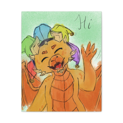 Canvas Print – Ravi Waving “Hi” by FoeTwentyFour