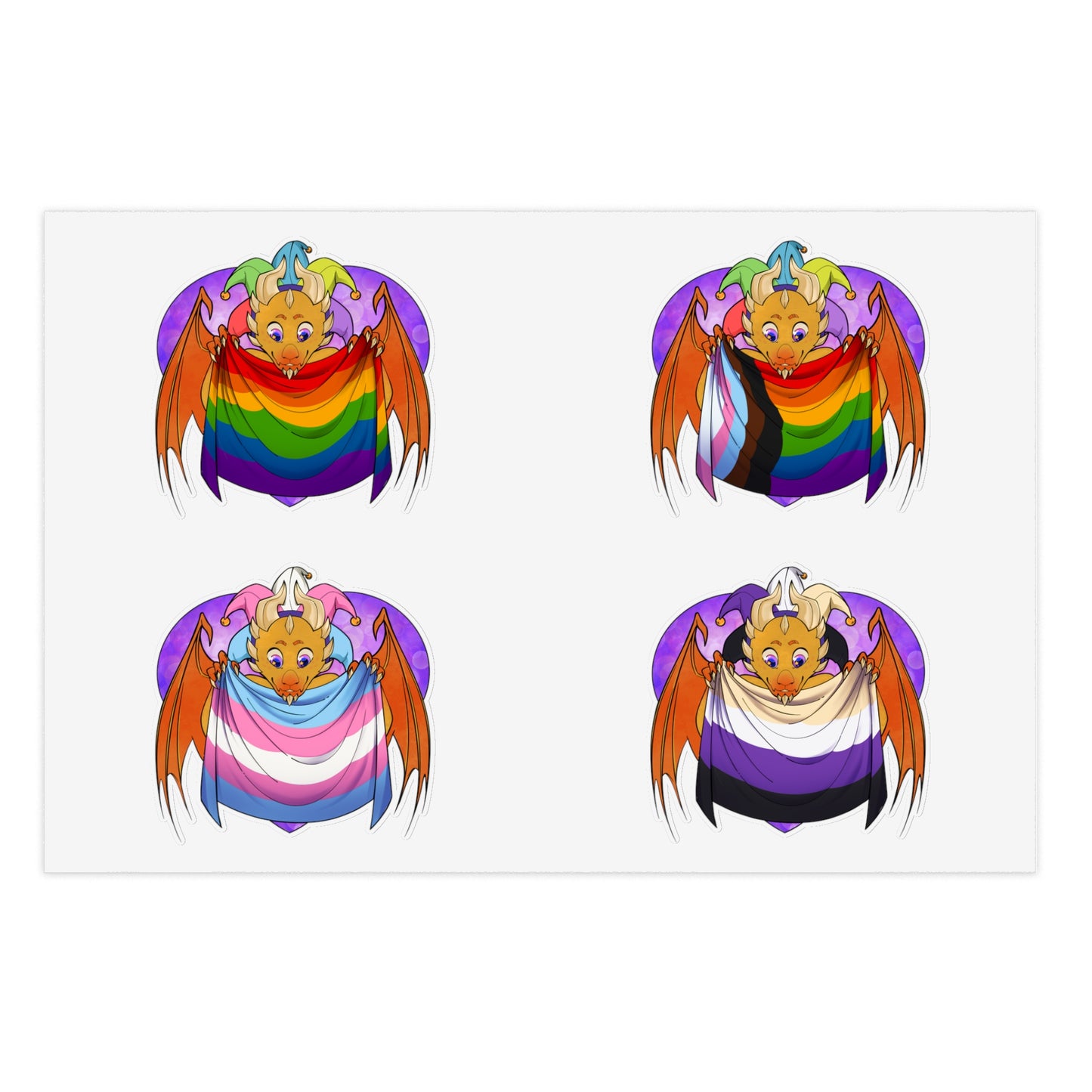 Sticker Sheet - Ravi has Pride - LGBTQIA+ Medley