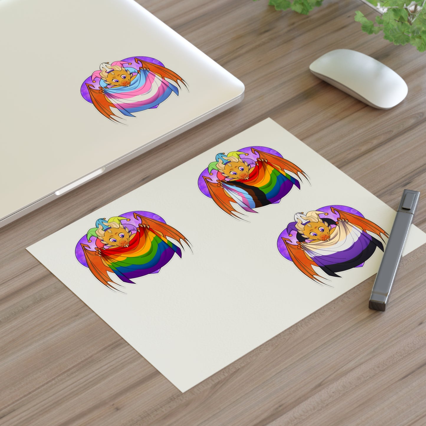 Sticker Sheet - Ravi has Pride - LGBTQIA+ Medley