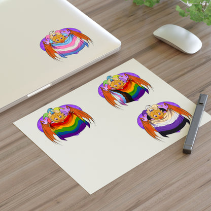 Sticker Sheet - Ravi has Pride - LGBTQIA+ Medley