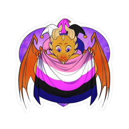 Ravi Sticker – Genderfluid Pride by TheDoodler