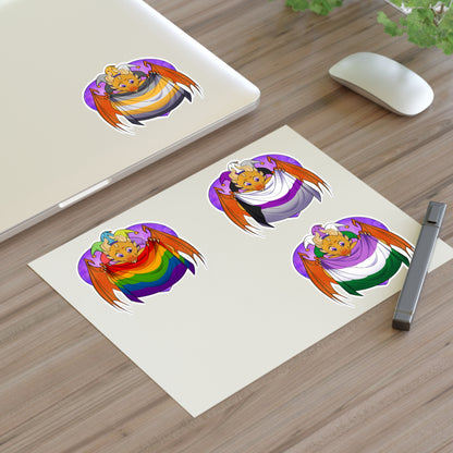 Sticker Sheet – Ravi Loves Demi Pride by TheDoodler
